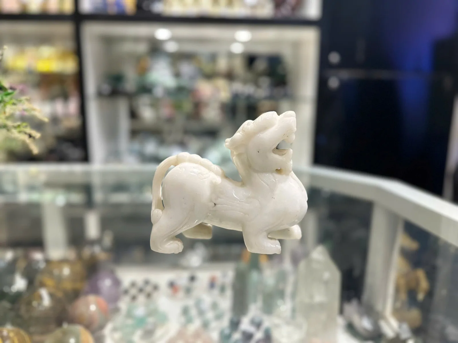 Tỳ hưu đá trắng Phật Sơn THPS-T-S3-2676